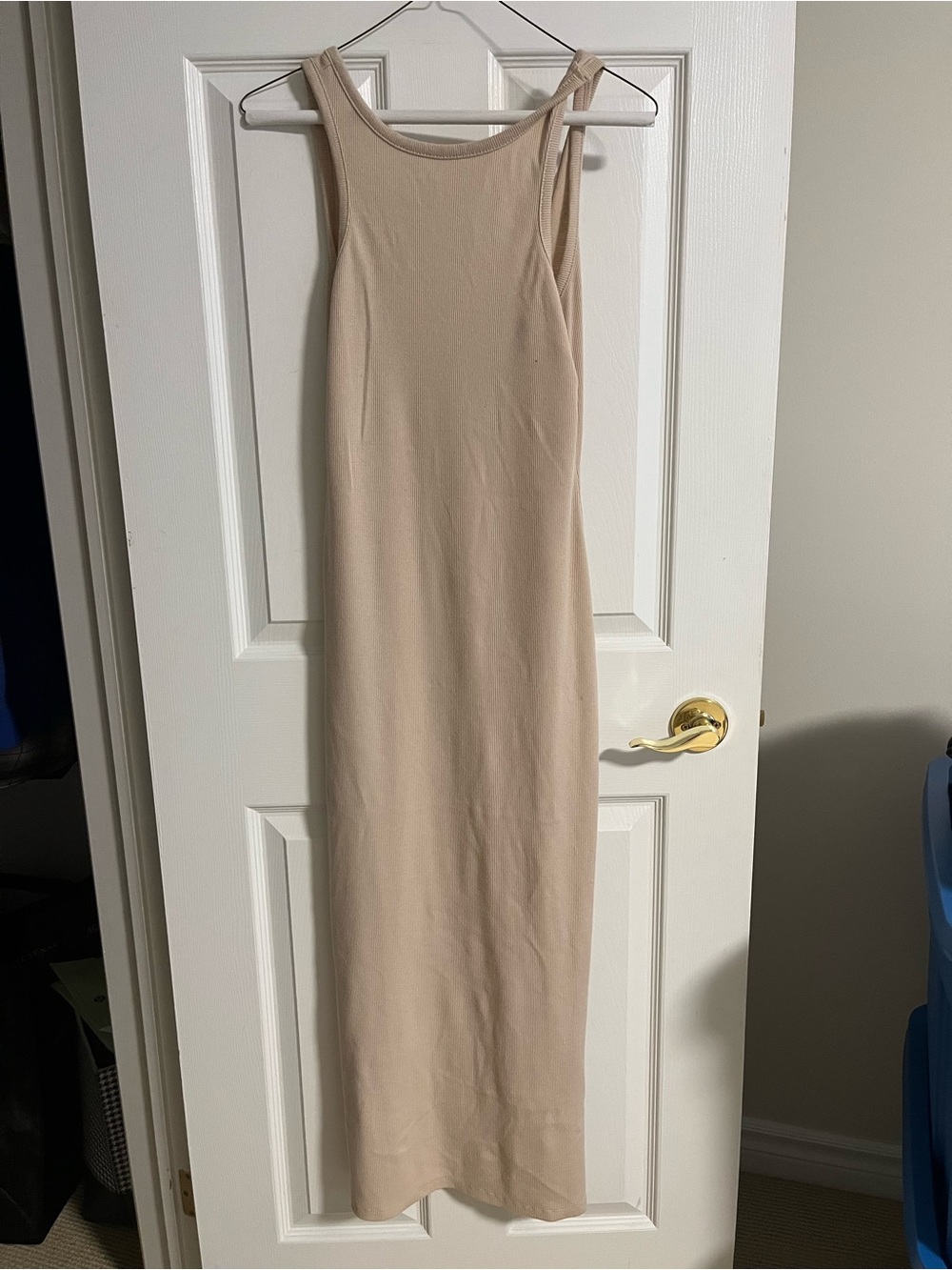Le Lis Beige Tank Maxi Dress